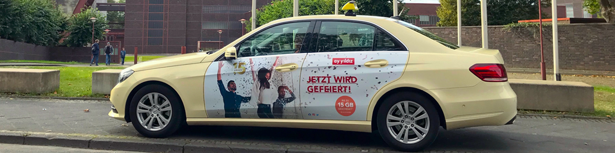 Taxi Reklame Taxi Werbung
