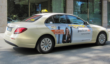 Door Cover Taxi Werbung Taxi Werbung