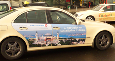 Door Cover Taxi Werbung Taxi Werbung
